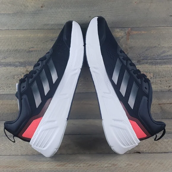 adidas Questar Men's Running Casual Sneakers Black White - Picture 6 of 10